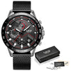 LIGE Fashion Mens Watches