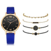 5pcs Set Top Style Fashion Women's Luxury  Wrist Watch Ladies Watch