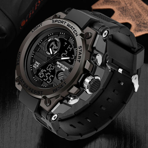 Military Army Sport Style Wristwatch Dual Display