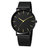 Luxury Watch Men Mesh Ultra-thin Stainless Steel Quartz Wrist Watch