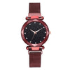 Rose Gold Starry Sky Luxury Magnetic  Watch r