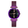 Rose Gold Starry Sky Luxury Magnetic  Watch r