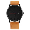 Men's Watches Fashion Leather Quartz Watch